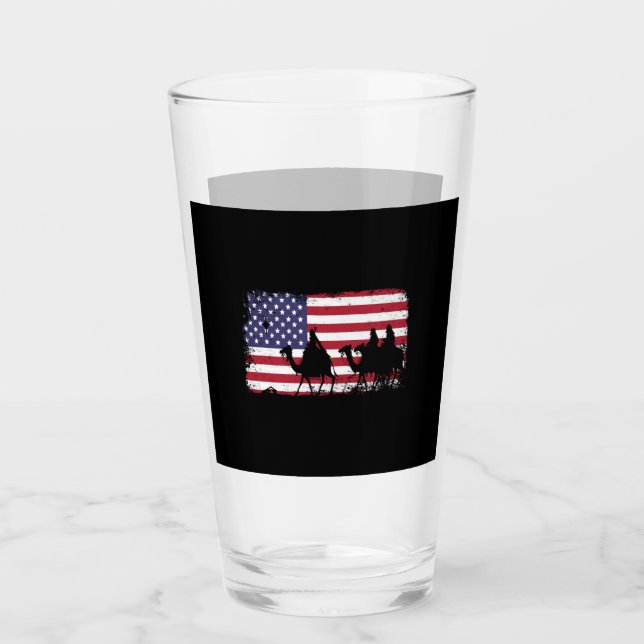 Copo De Pint natação da bandeira americana (Frente)