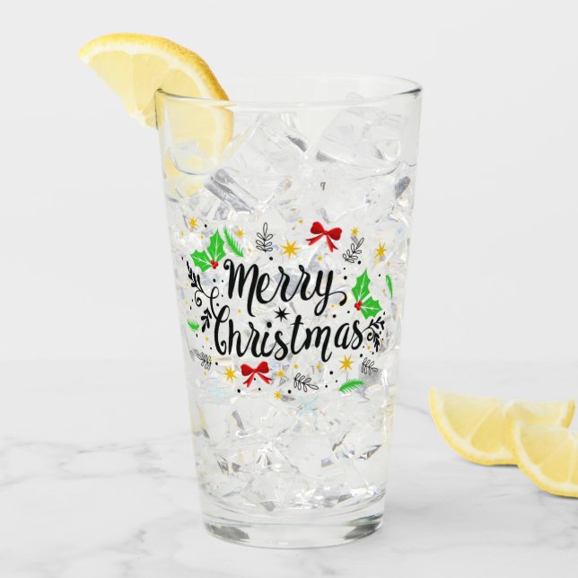 Copo De Pint Natal Alegre Festivo   (Gelo frontal)