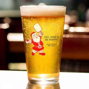 Copo De Pint Natal de Papais noeis de piclebol