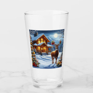 Copo De Pint Natal/Inverno Deer Lodge