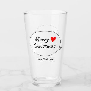 Copo De Pint Natal sincero e feliz
