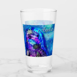 Copo De Pint Náutica Costeira de Golfinho Azul Branco