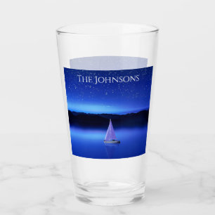 Copo De Pint Navio sob um céu estrelado
