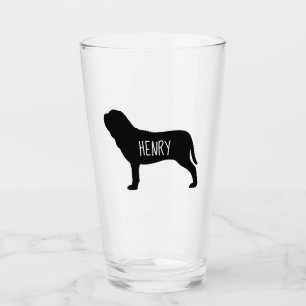 Copo De Pint Neapolitan Mastiff Silhouette Neo Dog Personalizad