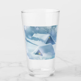 Copo De Pint Neve derramada no telhado de uma floresta