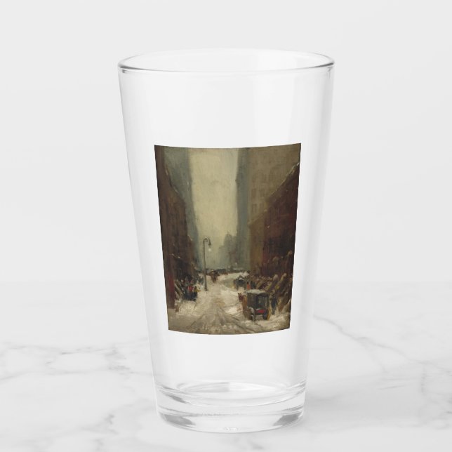 Copo De Pint Neve em Nova Iorque (inverno em NYC) (Frente)