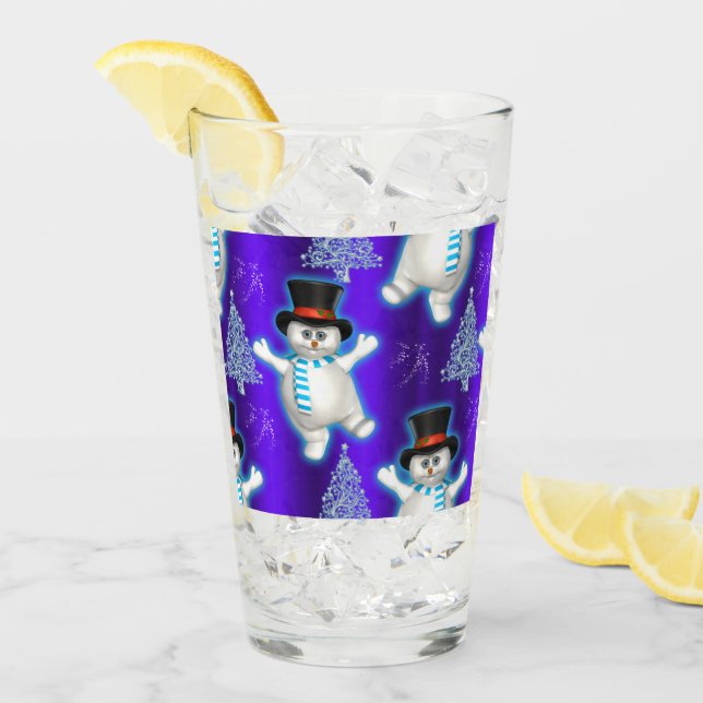 Copo De Pint Neve Fora de Neve Fora de Corte Azul (Gelo frontal)