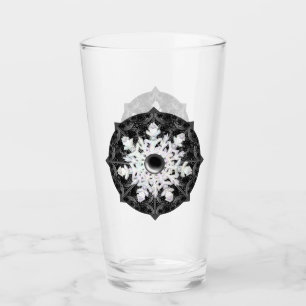 Copo De Pint Nexo preto de rendas cerâmicas e floco de neve