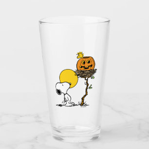 Copo De Pint Ninho de Snoopy & Woodstock com Jack O' Lanterna