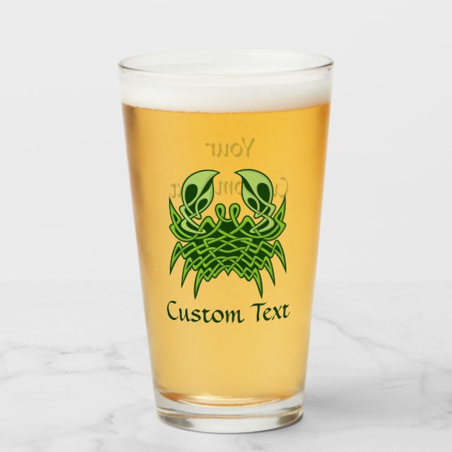 Copo De Pint Nó Celular Verde Caranguejo (Frente (Preenchido))