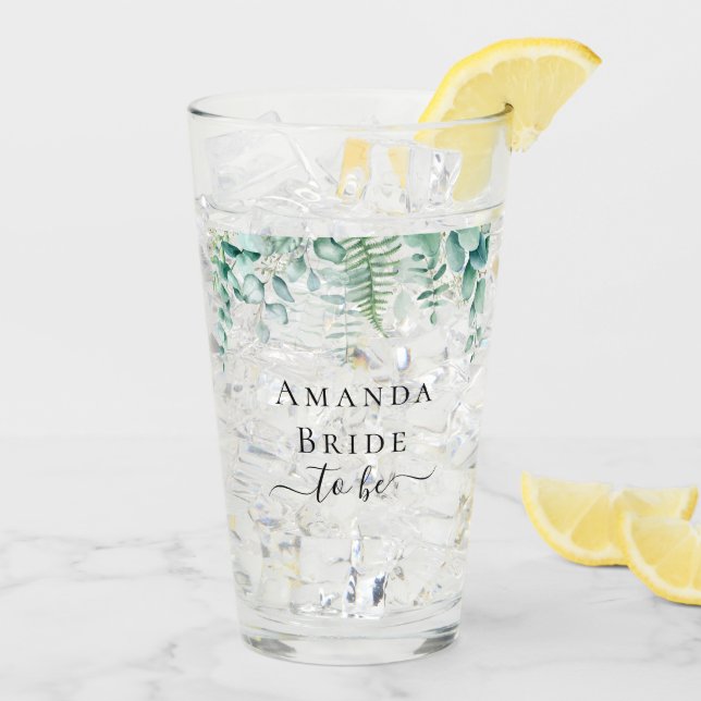 Copo De Pint Noiva de eucalipto verde-verde-castanho (Gelo traseiro)