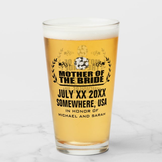 Copo De Pint Noiva Mãe Personalizada (Frente (Preenchido))