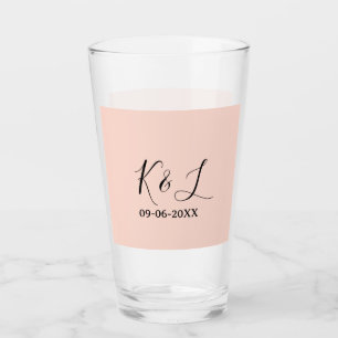 Copo De Pint nome da letra do casal de casamento data fundo pas
