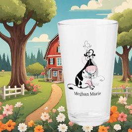 Copo De Pint nome de adição de amantes de vaca fofa