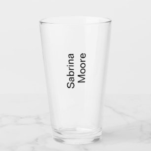 Copo De Pint Nome de Adição Profissional Simples Moderno Minima