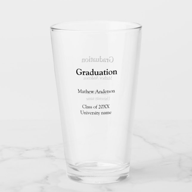 Copo De Pint nome de formatura turma de 20XX nome da universida (Frente)
