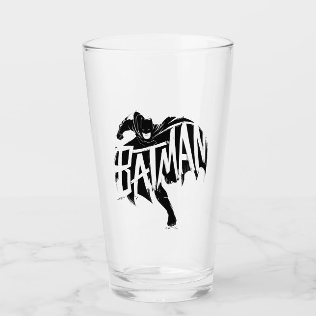 Copo De Pint Nome do Pincel de Tinta Batman (Frente)