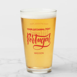 Copo De Pint Nome e texto personalizados Portugal