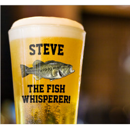 Copo De Pint Nome Funny Fish Whperer Largemouth Bass Esporte