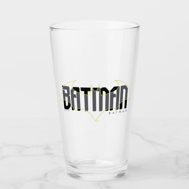 Copo De Pint Nome Hi-Tech Gráfico do Batman (Frente)