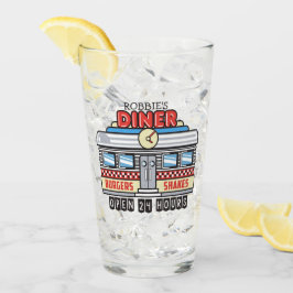 Copo De Pint NOME Personalizado 50 Retroativo Anos 50 de Sinal 