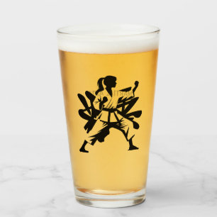 Copo De Pint Nome Personalizado & Artes Marciais de Texto