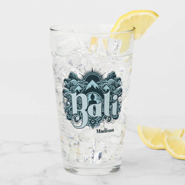 Copo De Pint Nome Personalizado Bali (Gelo traseiro)