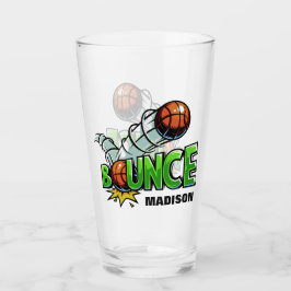 Copo De Pint Nome personalizado BOUNCE Basball pint glass