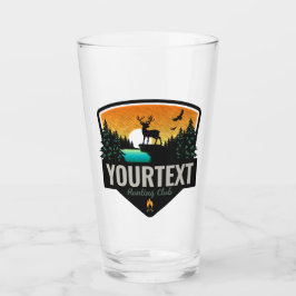 Copo De Pint NOME Personalizado Caça Selvagem de Elk Sunset
