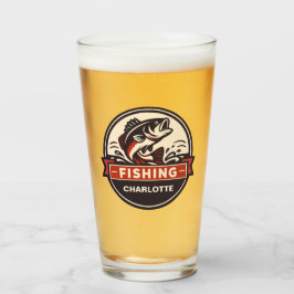 Copo De Pint Nome Personalizado de Pesca