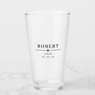 Copo De Pint Nome Personalizado e Data do USUÁRIO Casado