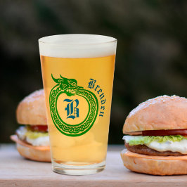 Copo De Pint Nome Personalizado e Estilo Celular Monograma Ouro