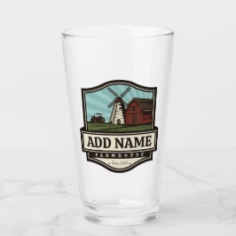 Copo De Pint NOME Personalizado Farmhouse Rustic Farmhouse Old 