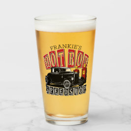 Copo De Pint Nome Personalizado Garagem de Estação de Gás Compr