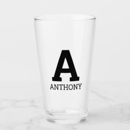 Copo De Pint Nome personalizado inicial monograma - letra tumbl