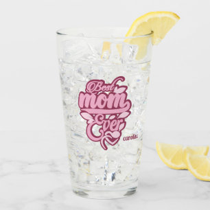 Copo De Pint Nome Personalizado "Melhor Mãe Nunca"