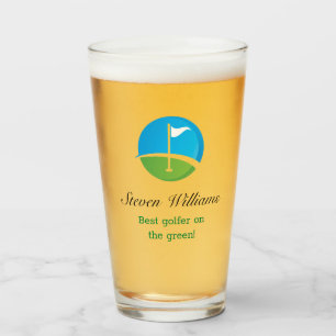 Copo De Pint Nome Personalizado Melhor Vidro De Cerveja De Golf