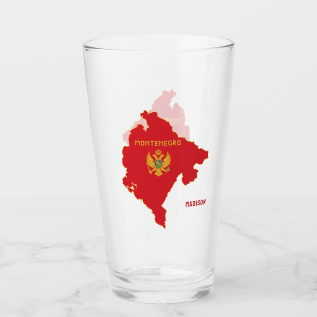 Copo De Pint Nome Personalizado Montenegro (Frente)