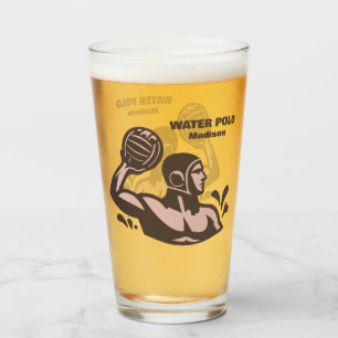 Copo De Pint Nome Personalizado Pólo Aquático