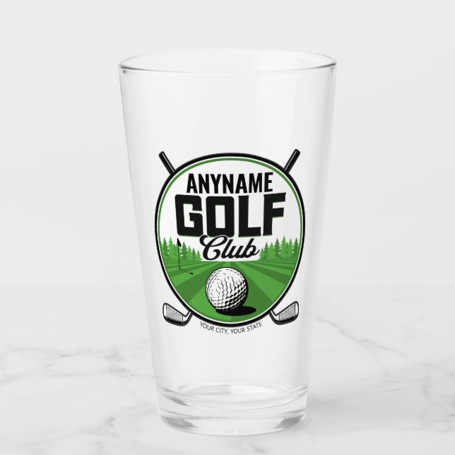 Copo De Pint Nome Personalizado Profissional de Golfe Taco de G (Frente)