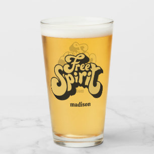 Copo De Pint Nome Personalizado Retroativo "Espírito Livre"