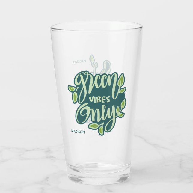 Copo De Pint Nome Personalizado Salvar a Terra (Verso)
