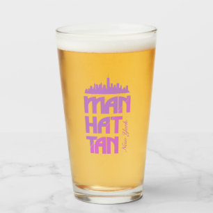 Copo De Pint Nome Personalizado / Texto Manhattan Nova York