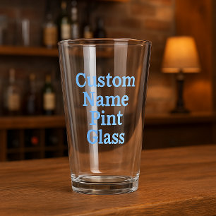 Copo De Pint Nome Personalizado Vidro de Ponto - Vidro de Cerve