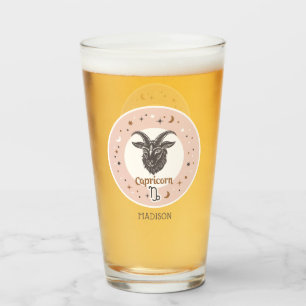 Copo De Pint Nome personalizado - Zodiac - Sinal Capricórnio