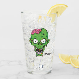Copo De Pint Nome personalizado Zombie pint glass