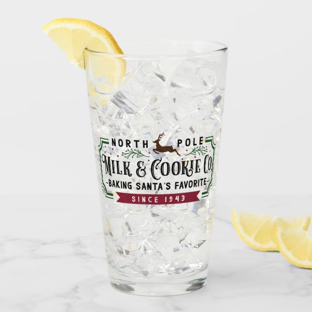 Copo De Pint North Pole Milk & Cookie Co. (Gelo frontal)