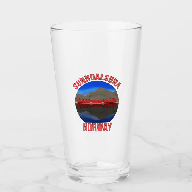 Copo De Pint Noruega Sunndalsøra Viagem Norueguês (Frente)