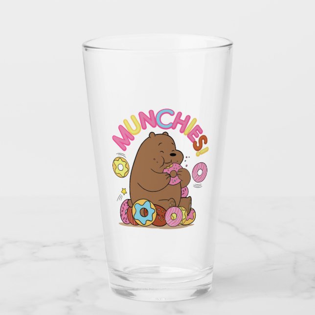 Copo De Pint Nós Bare Bears - Grizz Rosquinha Munchies! (Frente)