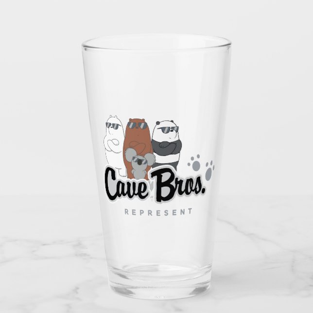 Copo De Pint Nós Bare Bears - Irmãos Cavernas. Representar (Frente)